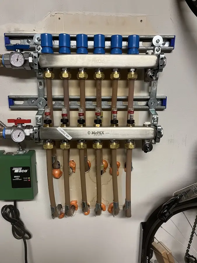 Plumber performing Gas Leak Detection at a residential property in Westport